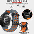 Silicone Samsung Galaxy 7 Ultra Watch Band 47MM by Arleathercraft