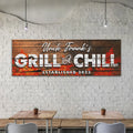 Grill And Chill Sign II by Tailored Canvases