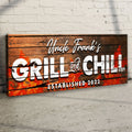 Grill And Chill Sign II by Tailored Canvases