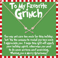 Grinch Christmas Double Intersecting Arrows Necklace by Dear Ava