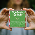 Grinch Christmas Double Intersecting Arrows Necklace by Dear Ava