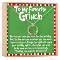 Grinch Christmas Linked Circles Necklace by Dear Ava