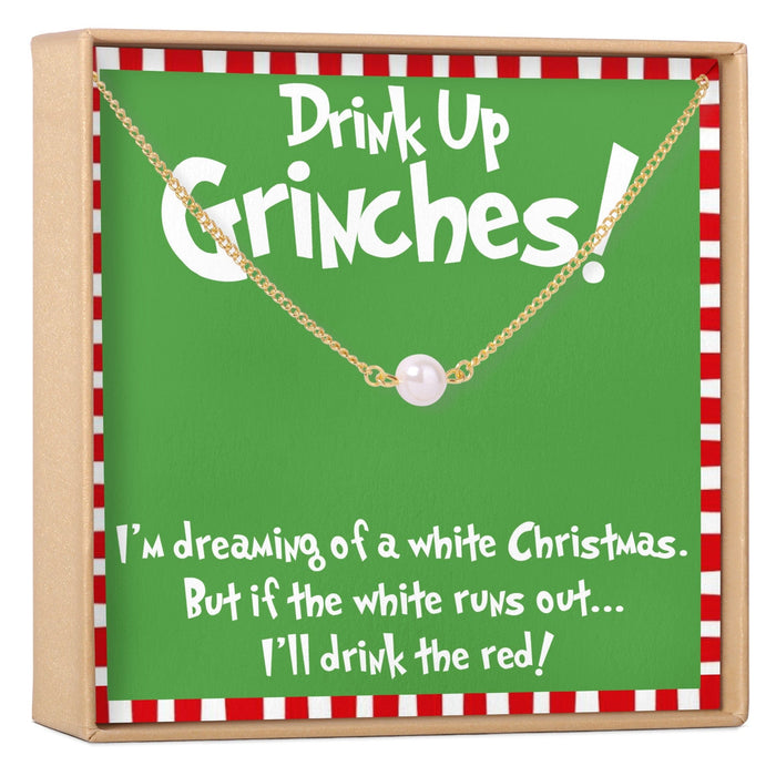 Grinch Christmas Pearl Necklace by Dear Ava
