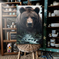 Grizzly Bear Double Exposure Wall Art by Tailored Canvases