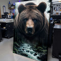 Grizzly Bear Double Exposure Wall Art by Tailored Canvases