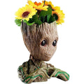 Groot Pen Pot Tree Man Pens Holder or Flower Pot with Drainage Hole by DailySale