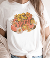 Groovy Free Spirit Graphic Tee - White