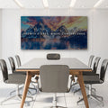 Growth Starts Where Comfort Ends Motivational Wall Sign by Tailored Canvases