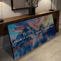Growth Starts Where Comfort Ends Motivational Wall Sign by Tailored Canvases