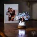 Guardian Angel Lamp of Protection - Aquamarine Tree by Conscious Items