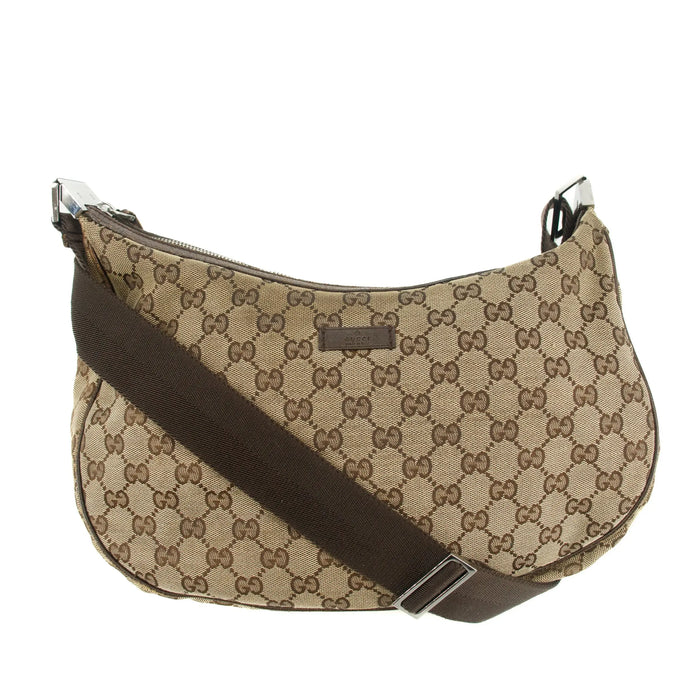 Gucci Beige GG Canvas x Leather Shoulder Bag #4630 by Bolt Boutique