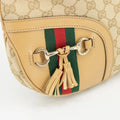 Gucci Beige GG Supreme Canvas Web/Horsebit Detail Crossbody Bag by Bolt Boutique