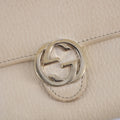 Gucci Beige Interlocking G Leather Double Hook Compact Wallet #2282 by Bolt Boutique