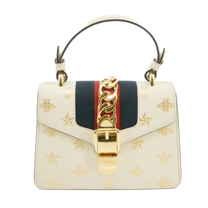 Gucci Beige Sylvie Star Leather 2WAY Shoulder Bag #2948 by Bolt Boutique