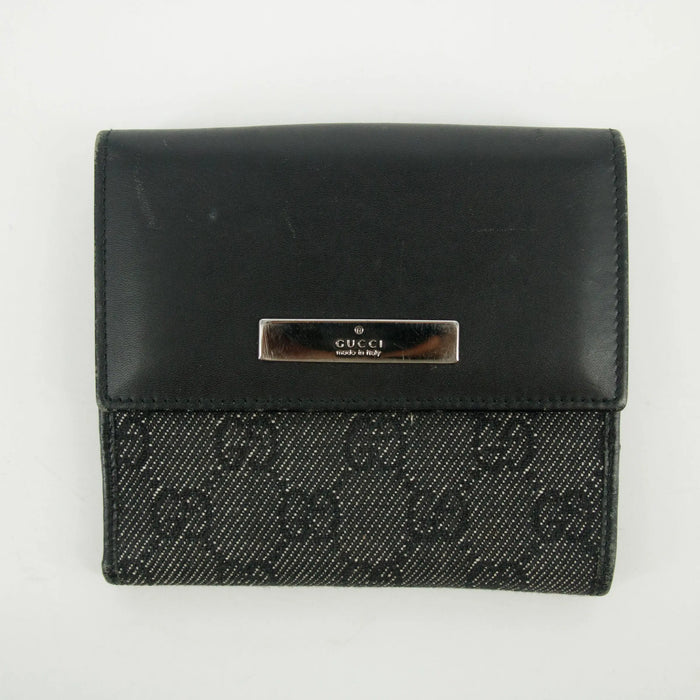 Gucci Black GG Canvas x Leather Card Case #2627 by Bolt Boutique