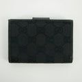 Gucci Black GG Canvas x Leather Compact Wallet #2643 by Bolt Boutique