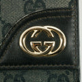 Gucci Black GG Canvas x Leather Compact Wallet #2647 by Bolt Boutique
