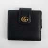 Gucci Black GG Marmont Leather Compact Wallet #2268