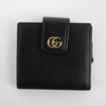 Gucci Black GG Marmont Leather Compact Wallet #2268 by Bolt Boutique