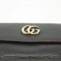 Gucci Black Leather Compact Wallet Red Trim #3723 by Bolt Boutique