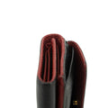 Gucci Black Leather Compact Wallet Red Trim #3723 by Bolt Boutique