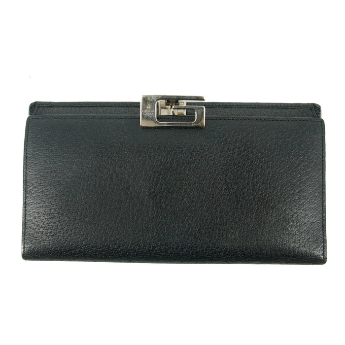 Gucci Black Leather Long Wallet #5150 by Bolt Boutique