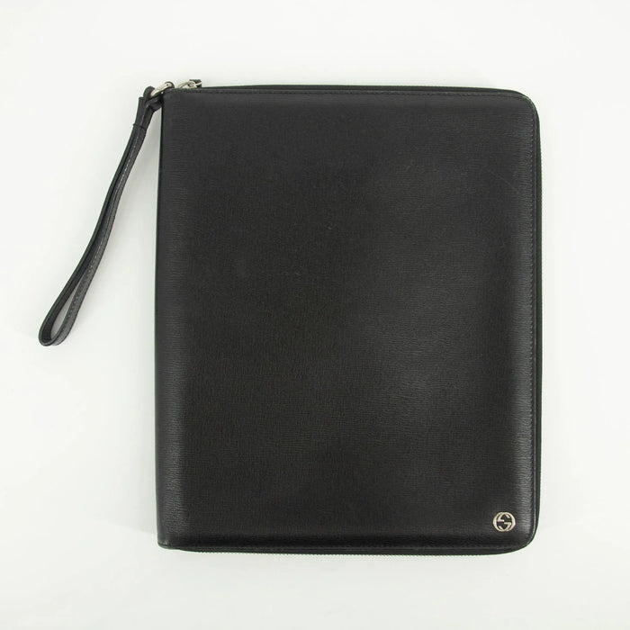 Gucci Black Leather Zip Around Clutch Bag #2574 by Bolt Boutique