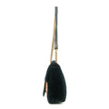 Gucci Black Velvet Loved Embroidered Marmont Shoulder Bag #6091 by Bolt Boutique