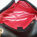 Gucci Black Velvet Loved Embroidered Marmont Shoulder Bag #6091 by Bolt Boutique