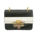 Gucci Black x Ivory Queen Margaret Leather Shoulder Bag #4622 by Bolt Boutique