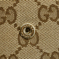 Gucci Brown GG Canvas Double Hook Compact Wallet #2644 by Bolt Boutique