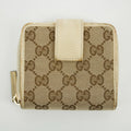 Gucci Brown GG Canvas Double Hook Compact Wallet #2644 by Bolt Boutique