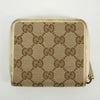 Gucci Brown GG Canvas Double Hook Compact Wallet #2644