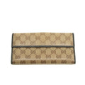 Gucci Brown GG Crystal Coated Canvas x Leather Continental Long Wallet #3907 by Bolt Boutique