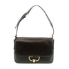 Gucci Brown Leather Silver Hardware Vintage Shoulder Bag #3556