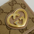 Gucci Brown Lovely Heart GG Canvas Long Wallet #2646 by Bolt Boutique