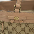 Gucci Brown x Pink Canvas x Leather Mayfair Tote Bag #1952 by Bolt Boutique
