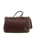 Gucci Burgundy Leather Tassel Soho Boston Bag #4736 by Bolt Boutique