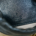 Gucci Calfskin Diagonal Striped Mini Bucket Bag Black #9218 by Bolt Boutique
