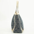 Gucci Canvas Abbey Insignia Blue Tote Bag #2577 by Bolt Boutique
