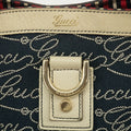 Gucci Canvas Abbey Insignia Blue Tote Bag #2577 by Bolt Boutique