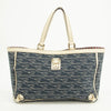 Gucci Canvas Abbey Insignia Blue Tote Bag #2577