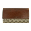 Gucci Canvas Coded Brown Continental Long Wallet #3817 by Bolt Boutique