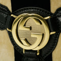 Gucci Cloth GG One Shoulder Bag Black #6137 by Bolt Boutique