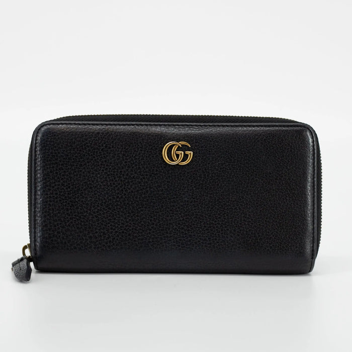 Gucci GG Black Marmont Zip Around Wallet #1845 by Bolt Boutique