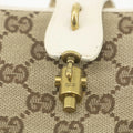 Gucci GG Brown White Canvas x Leather Compact Wallet #3935 by Bolt Boutique