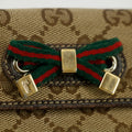 Gucci GG Canvas Beige Bow Long Wallet #3585 by Bolt Boutique