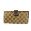 Gucci GG Canvas Beige Bow Long Wallet #3585 by Bolt Boutique