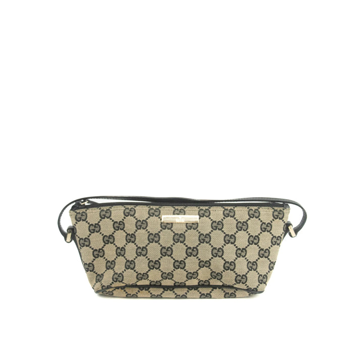 Gucci GG Canvas Black Beige x Black Pochette Bag #4695 by Bolt Boutique