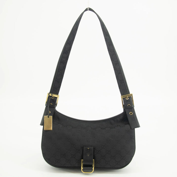 Gucci GG Canvas Black One Shoulder Bag #2573 by Bolt Boutique